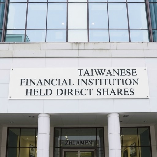 台湾金融机构直接持股厦门银行