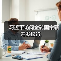 习近平访问金砖国家新开发银行(图2) 习近平访问金砖国家新开发银行(图2)