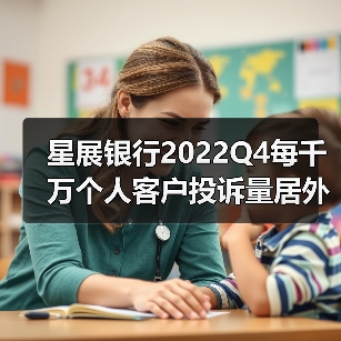 星展银行2022Q4每千万个人客户投诉量居外资行首位(图1) 星展银行2022Q4每千万个人客户投诉量居外资行首位(图1)