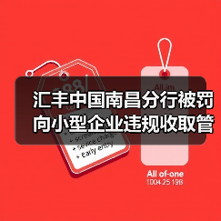 汇丰中国南昌分行被罚 向小型企业违规收取管理费（图2）