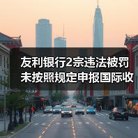 友利银行2宗违法被罚 未按照规定申报国际收支统计等(图3) 友利银行2宗违法被罚 未按照规定申报国际收支统计等(图3)
