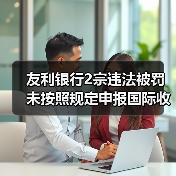 友利银行2宗违法被罚 未按照规定申报国际收支统计等(图1) 友利银行2宗违法被罚 未按照规定申报国际收支统计等(图1)