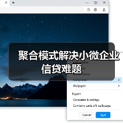 聚合模式解决小微企业信贷难题(图2) 聚合模式解决小微企业信贷难题(图2)