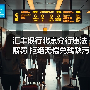 汇丰银行北京分行违法被罚 拒绝无偿兑残缺污损人民币（图2）