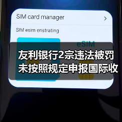 友利银行2宗违法被罚 未按照规定申报国际收支统计等（图1）