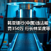 韩亚银行(中国)违法被罚350万 行长林荣虎等4人收罚单(图1) 韩亚银行(中国)违法被罚350万 行长林荣虎等4人收罚单(图1)