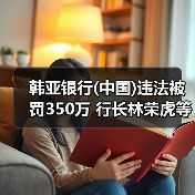 韩亚银行(中国)违法被罚350万 行长林荣虎等4人收罚单(图2) 韩亚银行(中国)违法被罚350万 行长林荣虎等4人收罚单(图2)