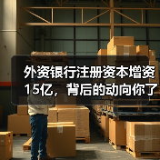 外资银行注册资本增资15亿，背后的动向你了解吗？（图1）