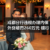 成都分行违规办理内保外贷被罚260万元 银行遭重罚（图1）