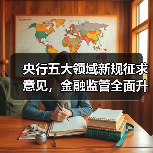 央行五大领域新规征求意见，金融监管全面升级？（图1）