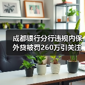 成都银行分行违规内保外贷被罚260万引关注（图4）