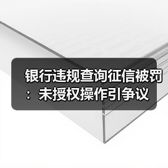 银行违规查询征信被罚：未授权操作引争议（图3）