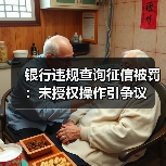 银行违规查询征信被罚：未授权操作引争议（图1）
