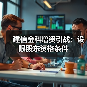 建信金科增资引战:设限股东资格条件(图3) 建信金科增资引战:设限股东资格条件(图3)