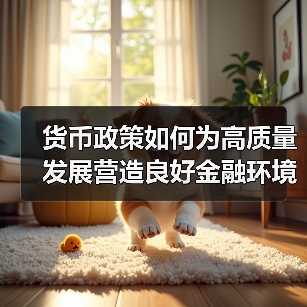 货币政策如何为高质量发展营造良好金融环境？