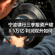 宁波银行三季报资产破3.5万亿 利润双升如何做到?(图3) 宁波银行三季报资产破3.5万亿 利润双升如何做到?(图3)