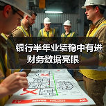 银行半年业绩稳中有进 财务数据亮眼（图1）