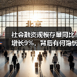 社会融资规模存量同比增长9%,背后有何隐忧?(图3) 社会融资规模存量同比增长9%,背后有何隐忧?(图3)