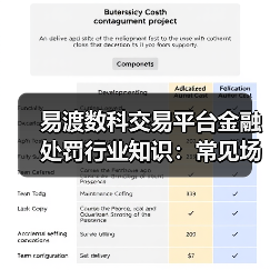 易渡数科交易平台金融处罚行业知识:常见场景与应对要点(图1) 易渡数科交易平台金融处罚行业知识:常见场景与应对要点(图1)